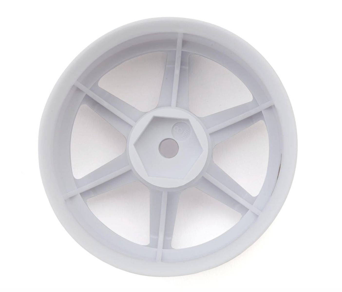 LAB TE37 Sports 1/10 High Traction Drift Wheels (White) (2) (8mm Offset) w/12mm Hex