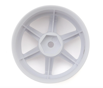 LAB TE37 Sports 1/10 High Traction Drift Wheels (White) (2) (8mm Offset) w/12mm Hex