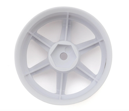 LAB TE37 Sports 1/10 High Traction Drift Wheels (White) (2) (6mm Offset) w/12mm Hex