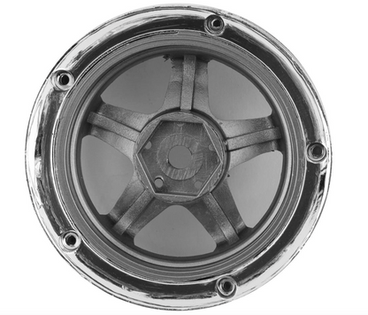 DS Racing Drift Element 5 Spoke Drift Wheels (Gunmetal & Chrome) (2) (Adjustable Offset) w/12mm Hex