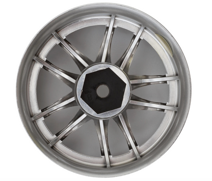 LAB Work Emotion CR3P 1/10 Super High Traction Drift Wheels (8mm Offset) (Chrome) (2) w/12mm Hex