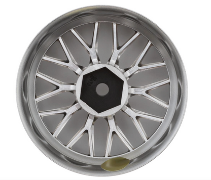 LAB Gnosis HR201 1/10 Super High Traction Drift Wheels (Chrome) (2) (8mm Offset) w/12mm Hex
