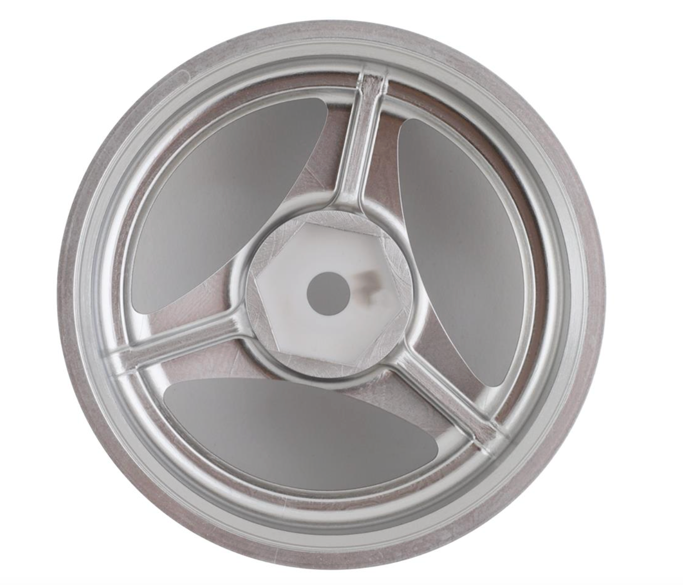 Mikuni Yokohama Advan Oni Kai Drift Wheels (Chrome Silver) (2) (5mm Offset) w/12mm Hex