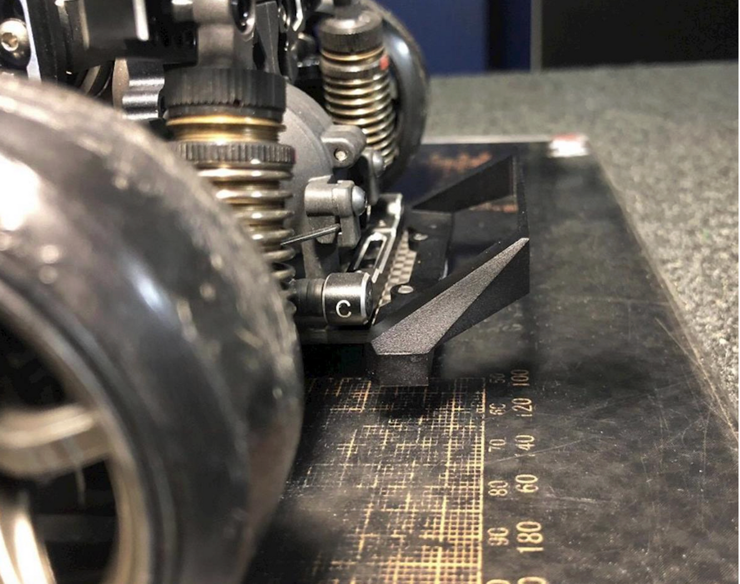 Scale Reflex YD2 Aluminum Rear Bumper (Black)