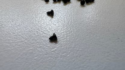 SHORT BLACK Mini Self Tapping Lexan Body Micro Screws (100pcs) [Scale Reflex] 700631B