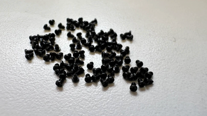 SHORT BLACK Mini Self Tapping Lexan Body Micro Screws (100pcs) [Scale Reflex] 700631B