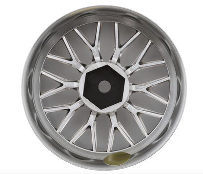 LAB Gnosis HR201 1/10 Super High Traction Drift Wheels (Chrome) (2) (6mm Offset) w/12mm Hex