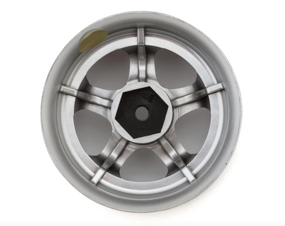 LAB Work Meister S1 1/10 Super High Traction 3-Piece Drift Wheels (Chrome) (2) (8mm Offset) w/12mm Hex