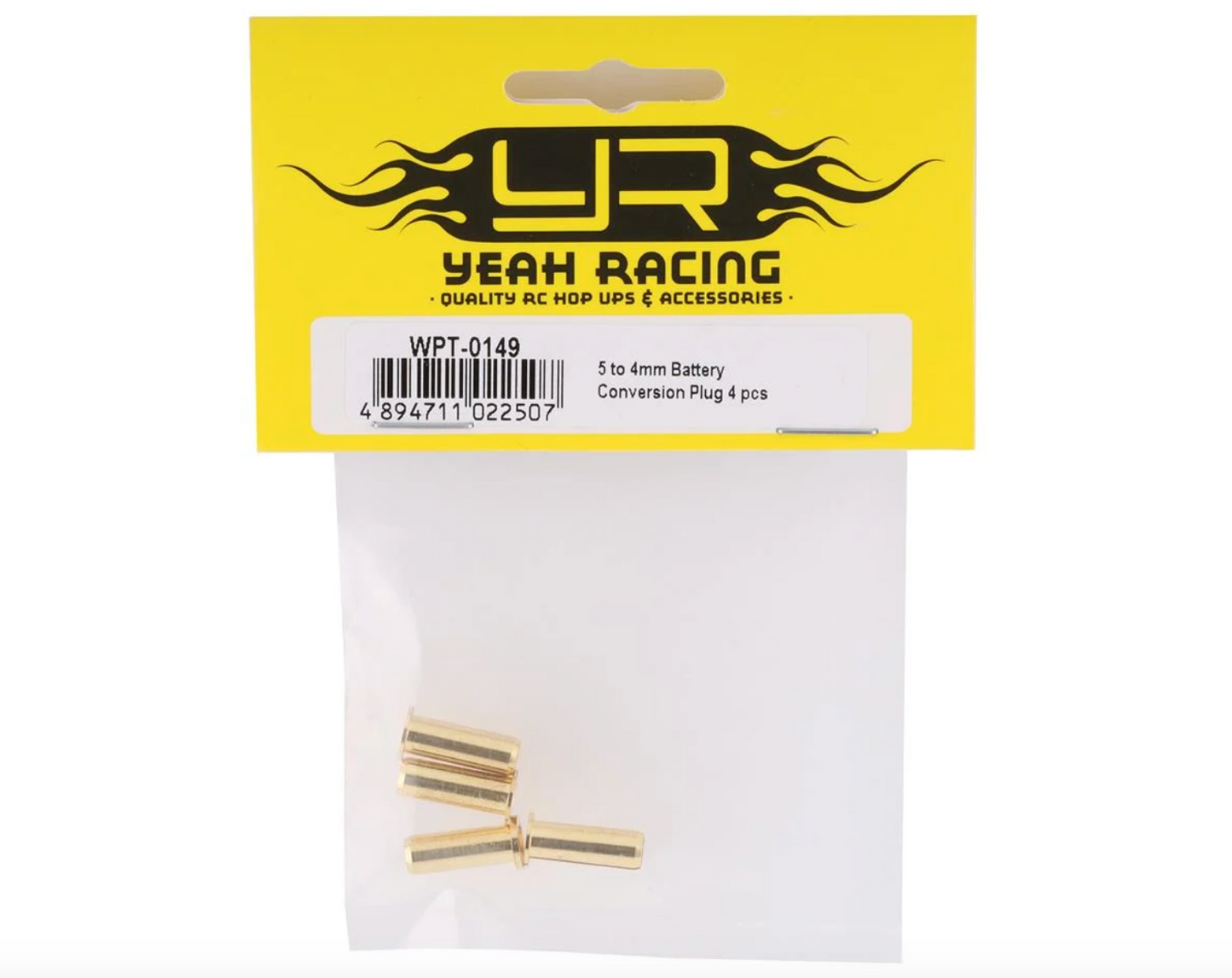 Yeah Racing 5mm to 4mm Bullet Adapter Plugs (4)