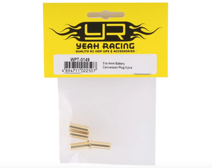 Yeah Racing 5mm to 4mm Bullet Adapter Plugs (4)