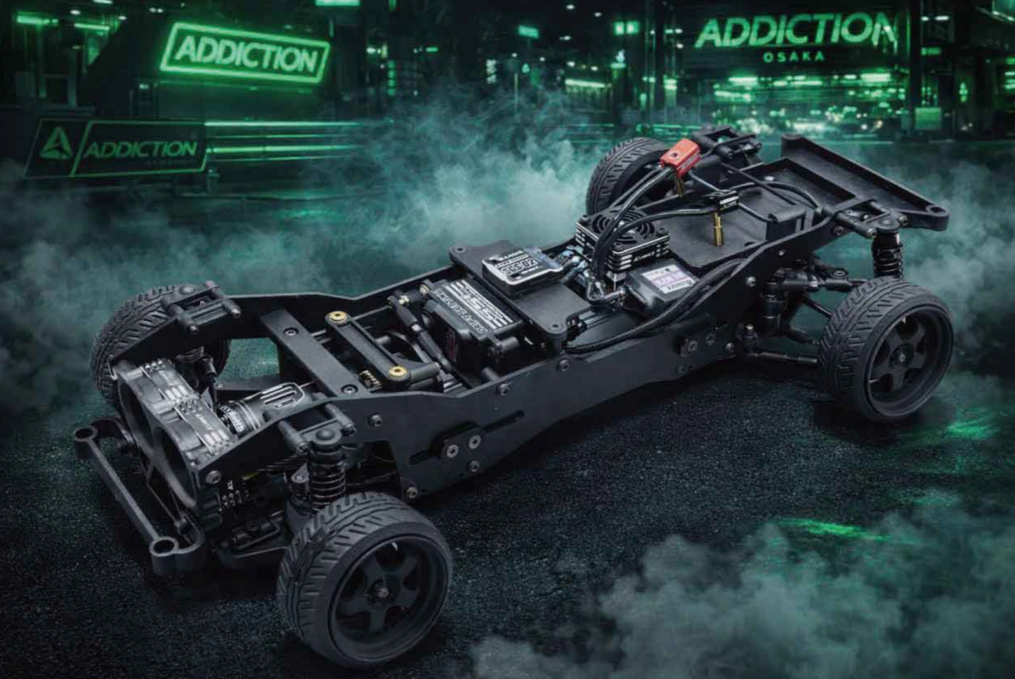 PREORDER: RX-01 FR 1-10 RWD Drift Chassis Kit (240mm~280mm WB) [Addiction RC] RX01