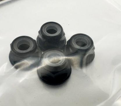 Scale Reflex 4MM BLACK WHEEL NUTS LUG NUT NYLON INSERT (NYLOCK)