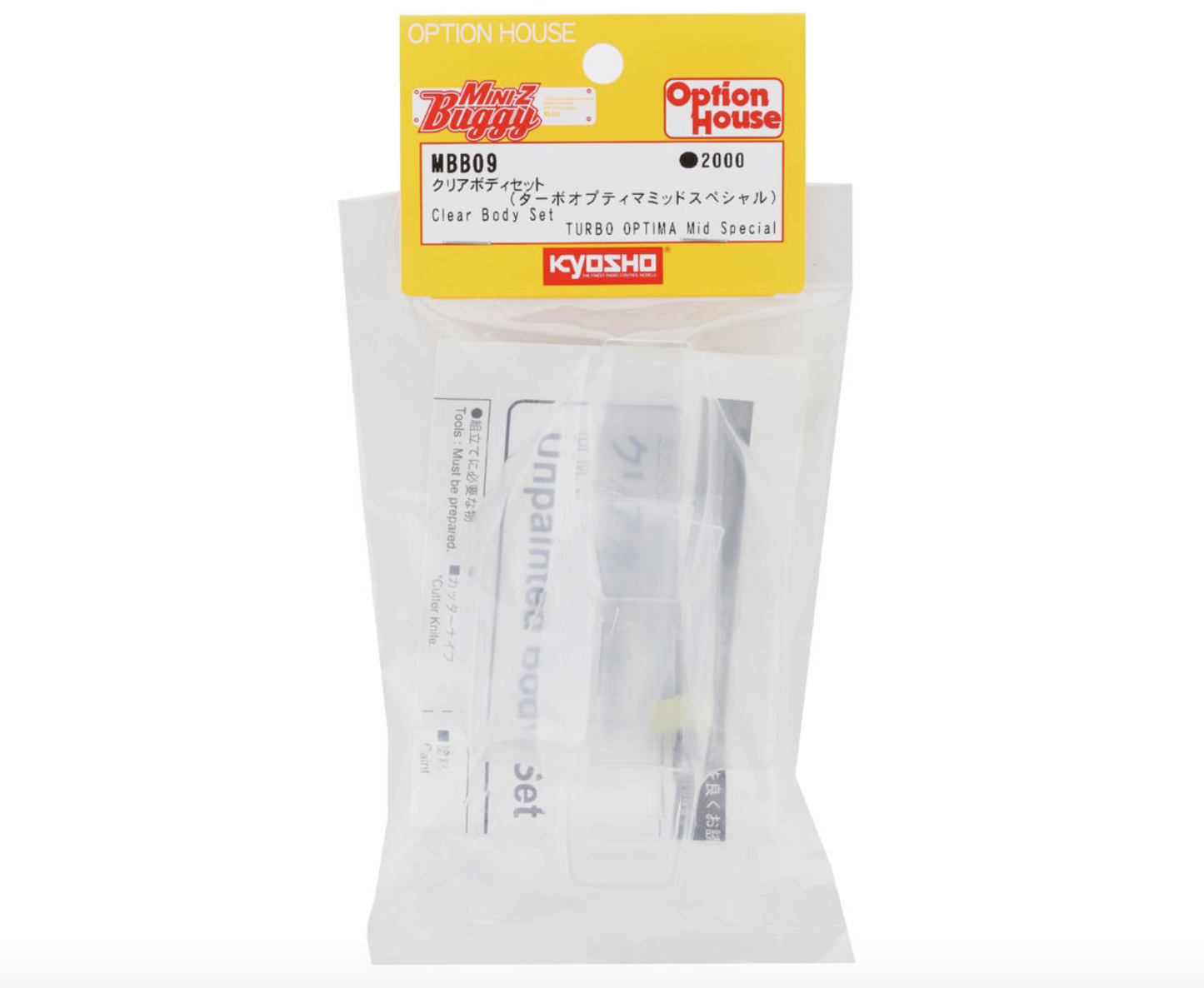 Kyosho Mini-Z Optima Pre-Trimmed Body Set (Clear)