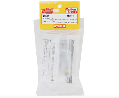 Kyosho Mini-Z Optima Pre-Trimmed Body Set (Clear)