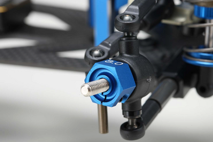 YOKOMO ALUMINUM CLAMP TYPE WHEEL HUB 8.0mm (Blue)(Y2-011CBL8)
