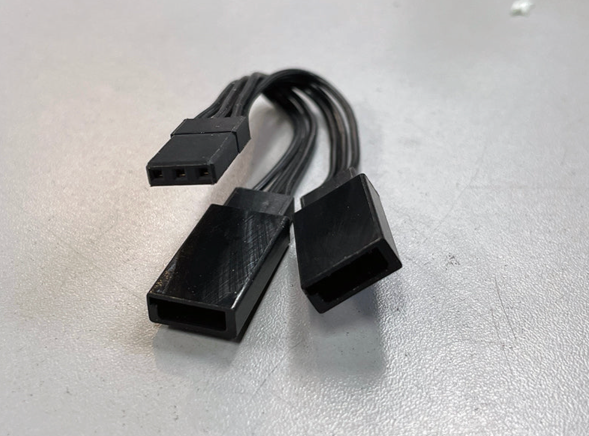 Scale Reflex Servo Y Splitter - ESC (80mm) 3.2" Y-Splitter Cable Wire [Scale Reflex] 700550