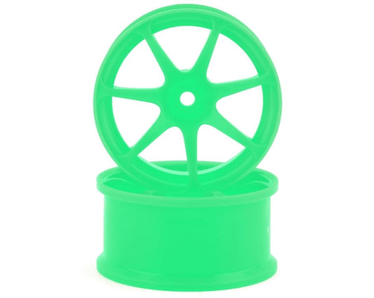 Integra AVS Model T7 High Traction Drift Wheel (Green) (2) (5mm Offset) w/12mm Hex
