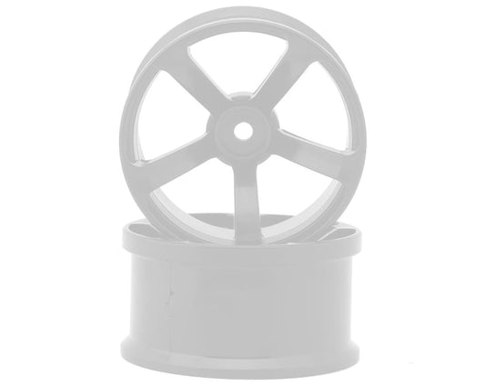 Topline DRS-5 Super High Traction Drift Wheels (White) (2) (8mm Offset) w/12mm Hex