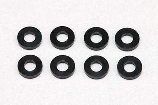 YOKOMO 2.5×5.0×1.0mm Aluminum shim (Black)